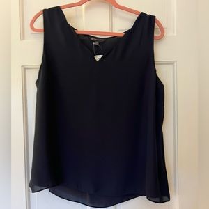 Brooks Brothers scalloped sheath navy top. New with tags. XL. Bundle-15% off 3